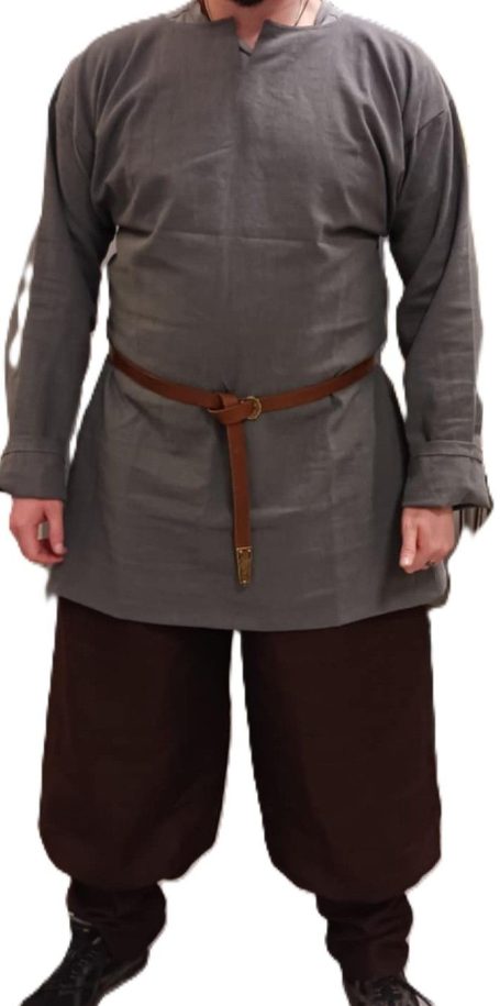 Linen Rus Viking trousers for reenactment Authentic Viking Rus trousers made from natural linen for reenactment, early medieval clothing.